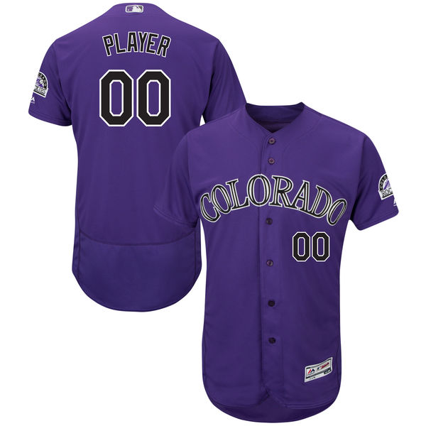 Men's Colorado Rockies Flex Base Custom Jersey MLBC0049